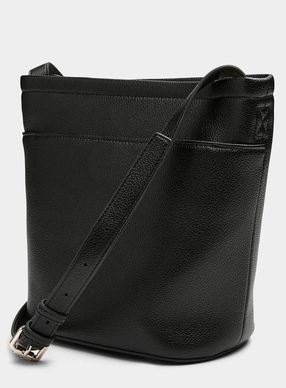 Mia small textured bucket bag