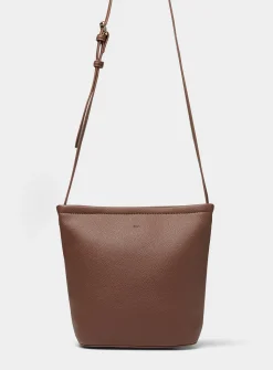 Mia small textured bucket bag