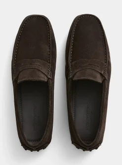 Michael brown suede loafers
