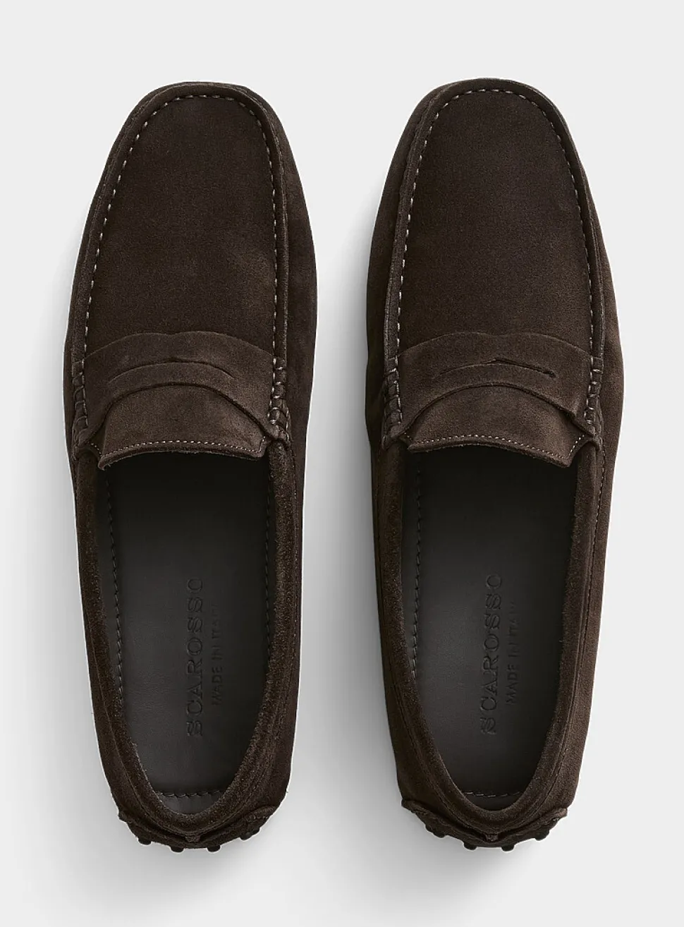 Michael brown suede loafers