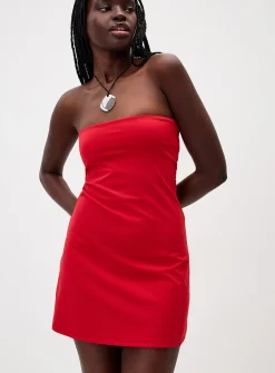 Microfibre tube minidress