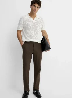 Micro-jacquard pant