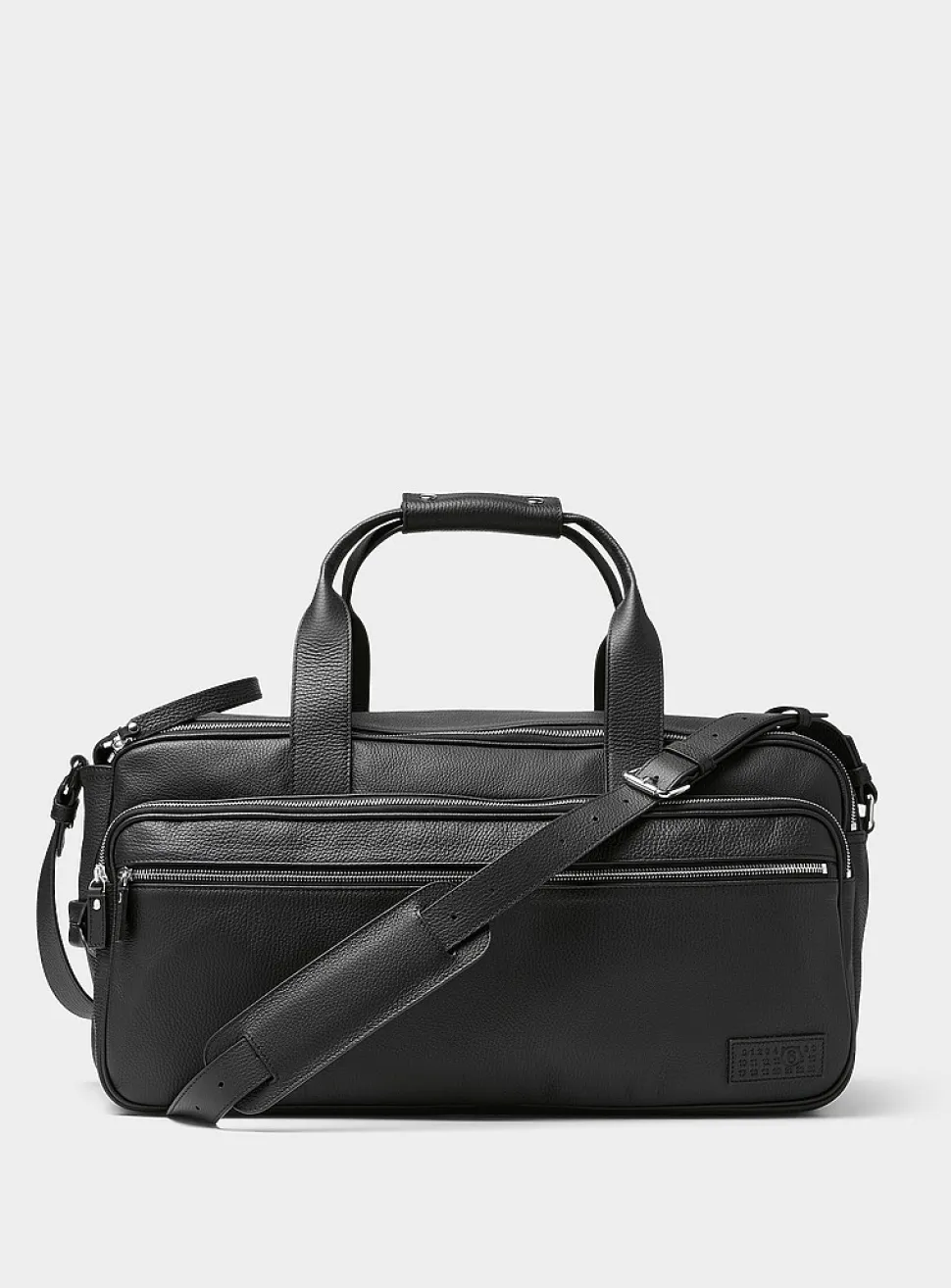 Miles leather weekender bag