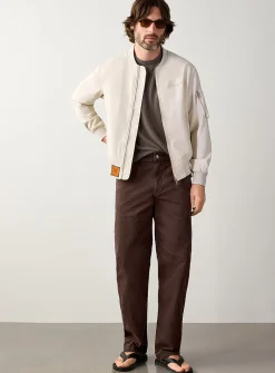 Millem linen bomber jacket