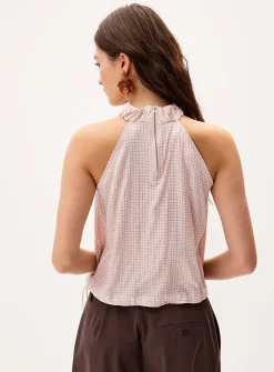 Mini-checkers puffy cami