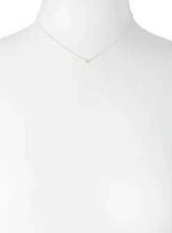 Mini-heart silver chain
