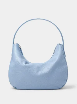 Minimalist pebbled leather XL shoulder bag