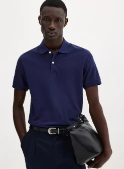 Minimalist piqué polo