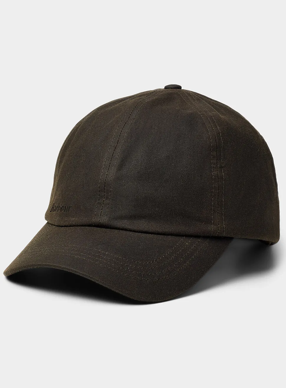 Minimalist waxed-cotton cap