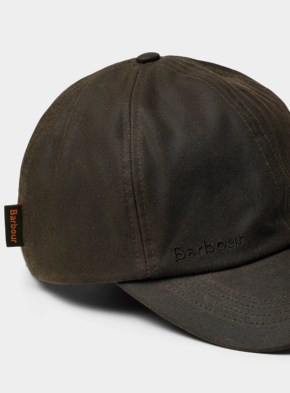 Minimalist waxed-cotton cap