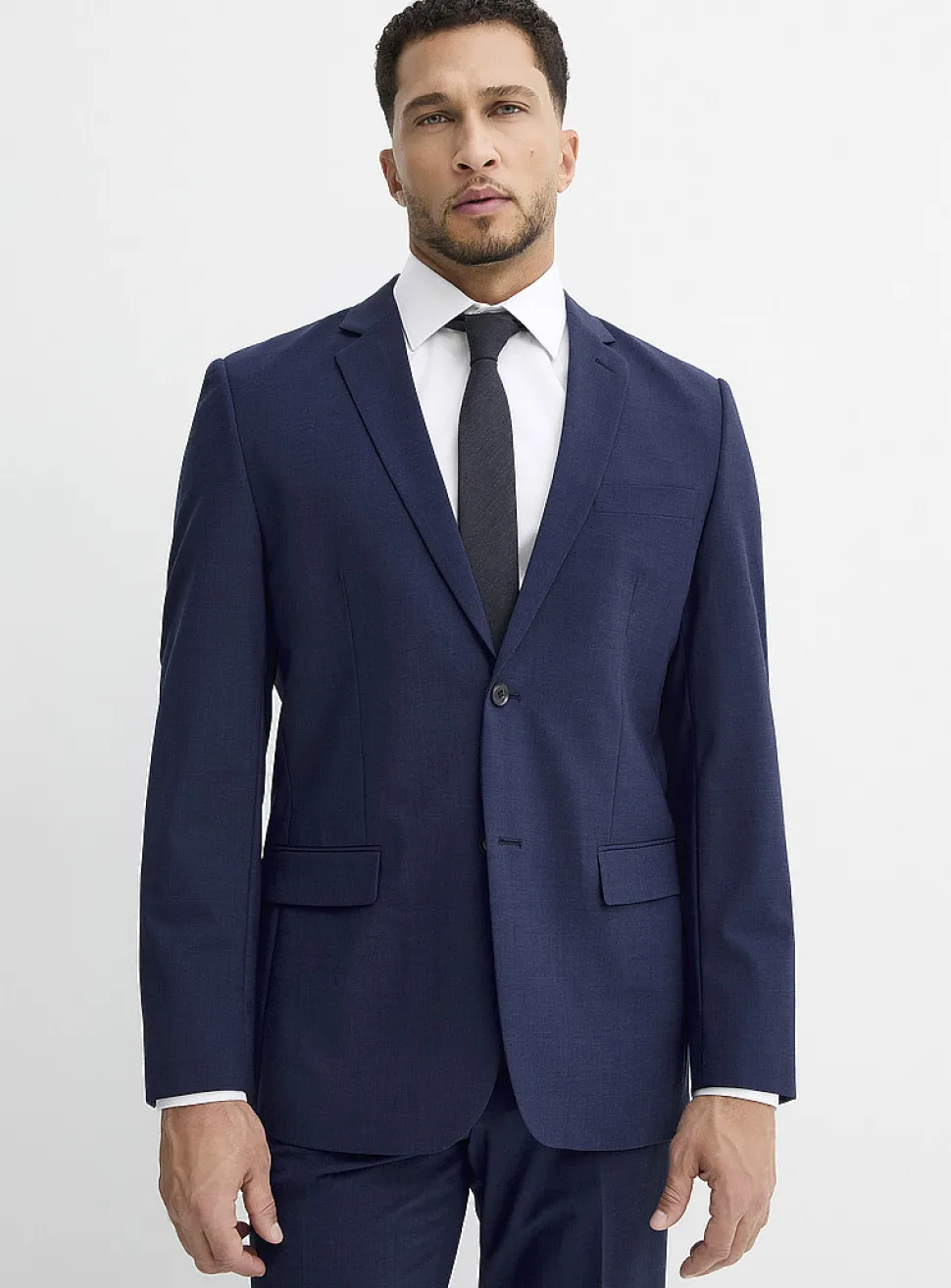 Minimalist wool-blend jacket