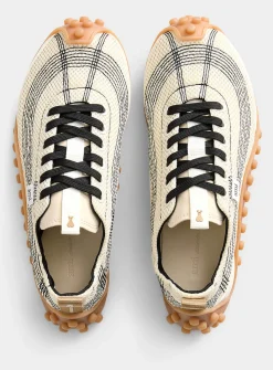 Mirage contrasting topstitching sneakers