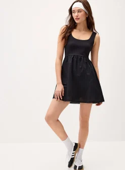 Mixed media short dress