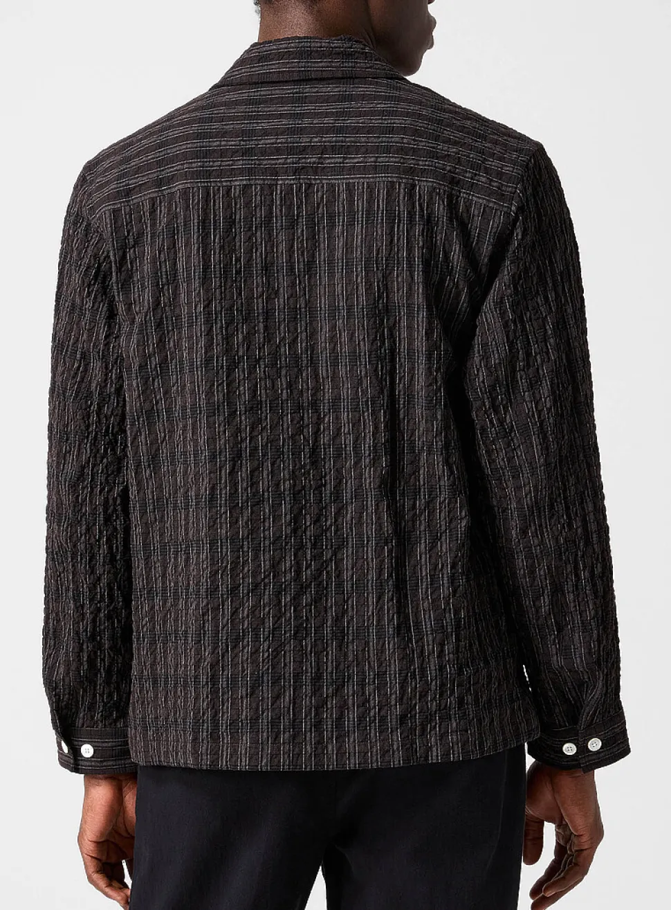 Mols checkered seersucker cabana shirt