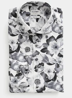 Monochrome floral shirt