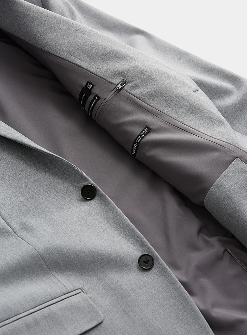 Monochrome recycled polyester suit