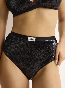 Moonflower sequin high-waist cheeky panty