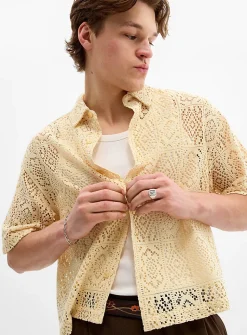 Mosaïc crochet shirt