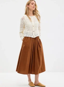 Mosaic crochet-effect cardigan