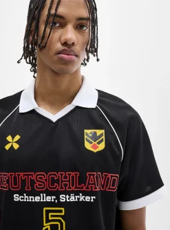 Multi-logo soccer jersey