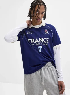 Multi-logo soccer jersey