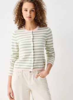 Multi-striped cardigan