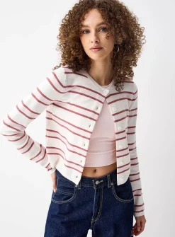 Multi-striped cardigan