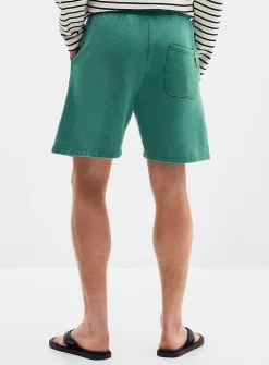 Muted colour terry-lined short