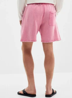 Muted colour terry-lined short