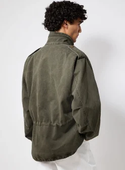 Muted colour utility jacket