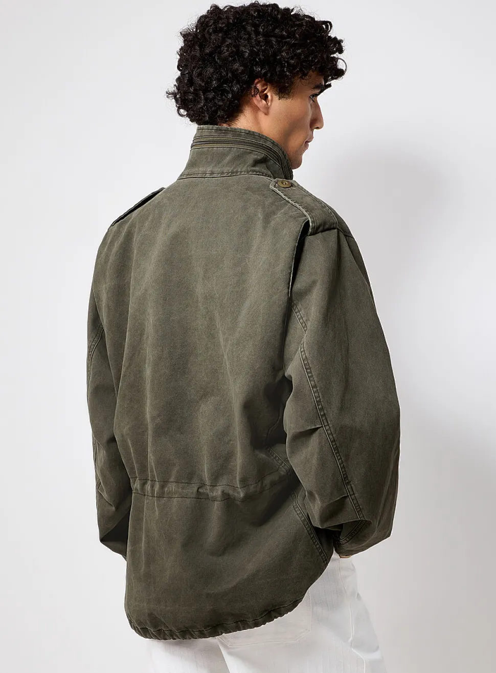 Muted colour utility jacket