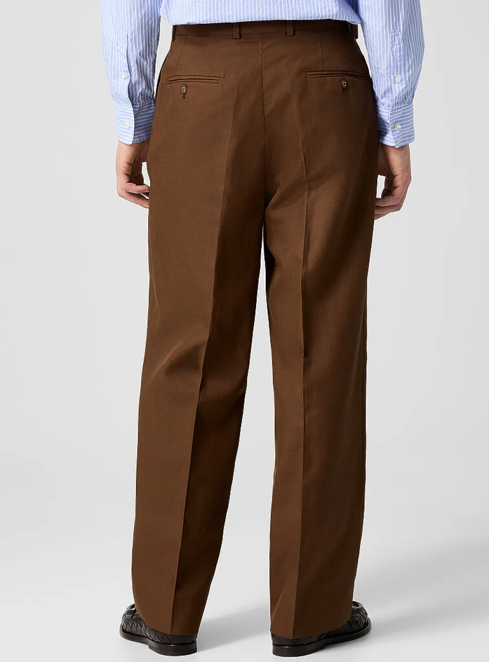 Nash linen-lyocell belted pant