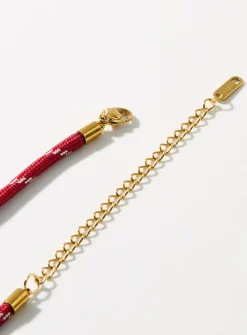 Natural-stone cord necklace