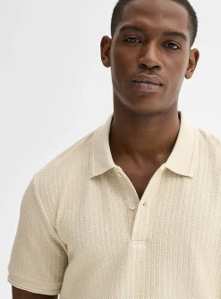 Nautical rope textured polo