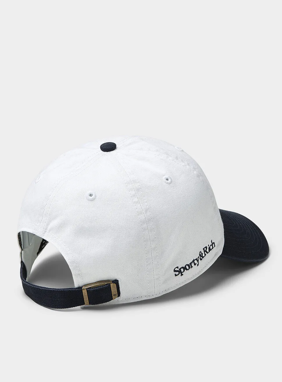 Navy and white embroidered Yankees baseball cap