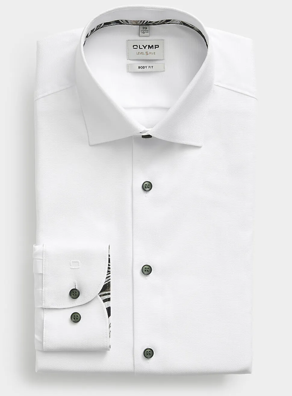 No-iron micro-pattern shirt