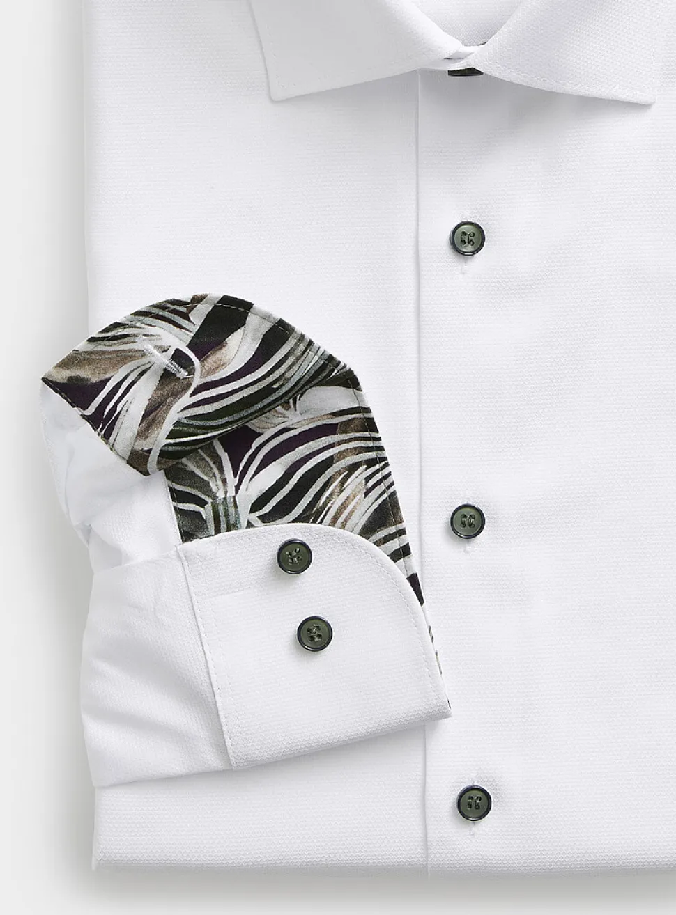 No-iron micro-pattern shirt
