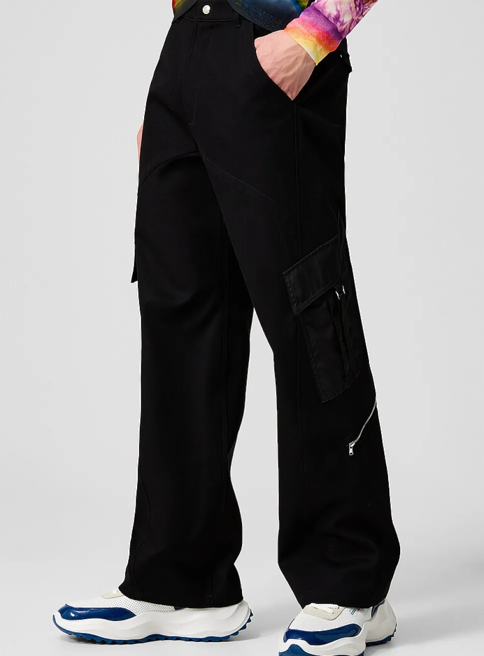 Nylon pocket cargo pant