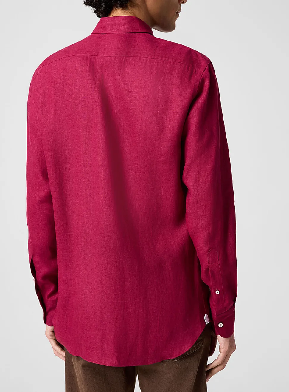Oasi Lino solid pure linen shirt