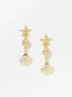 Ocean treasure long earrings