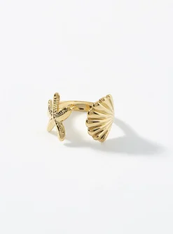 Ocean treasures open ring