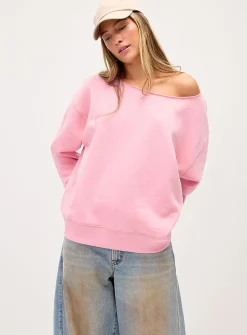 Off-the-shoulder sweater