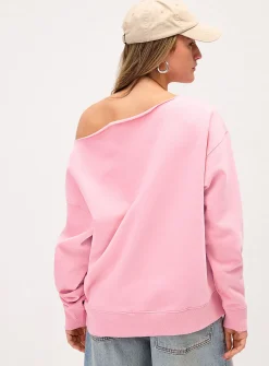 Off-the-shoulder sweater