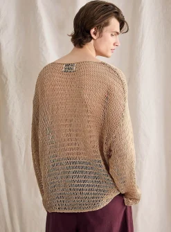Openwork crochet sweater