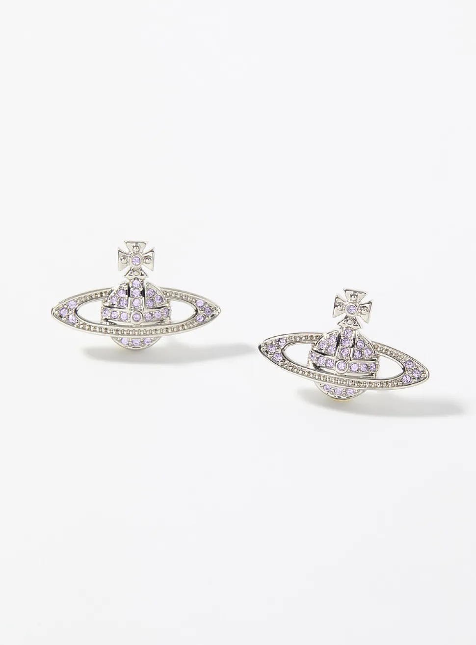 Orb and crystals earrings