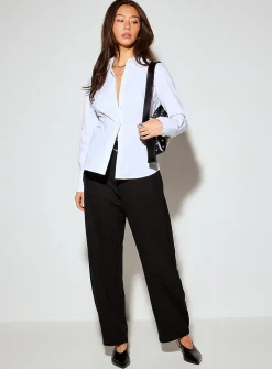 Organic cotton fitted shirt