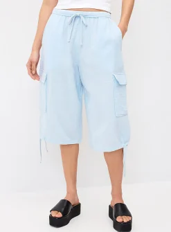 Organic cotton gauze Bermuda short