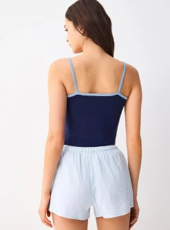 Organic cotton gauze mini short