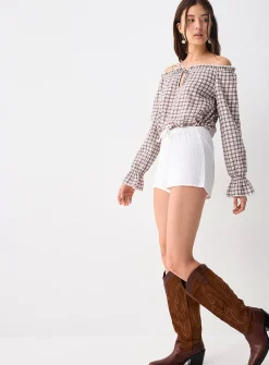 Organic cotton gauze mini short