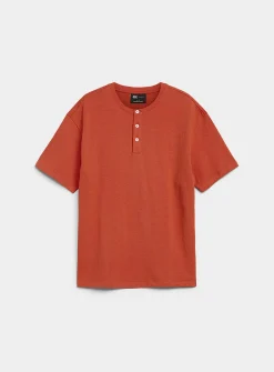 100% organic cotton Henley T-shirt